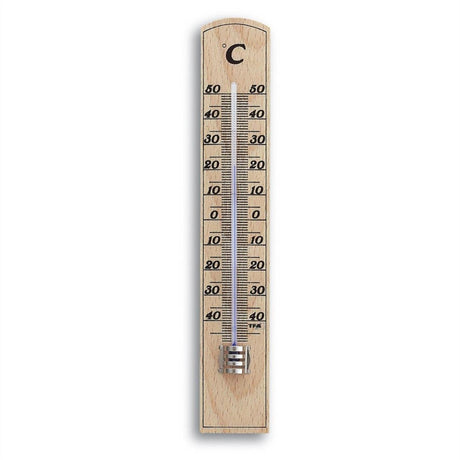 Tfa dostmann rumtermometer analog bøg 20cm