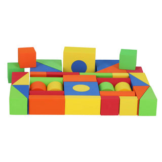 Jip y discover skumstableblokke 37 stykker farvet | 4 stk