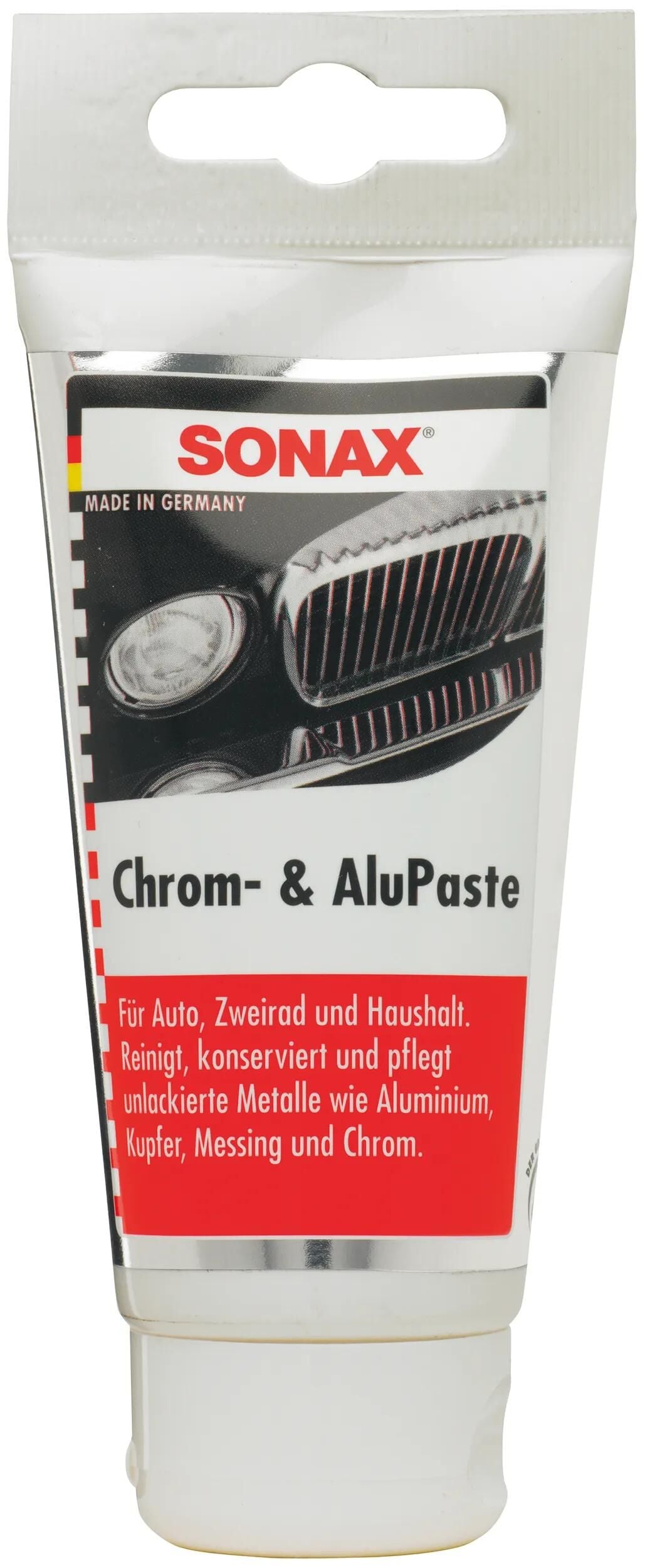 Sonax polerpasta krom alupaste krompasta 75 ml alu-tube