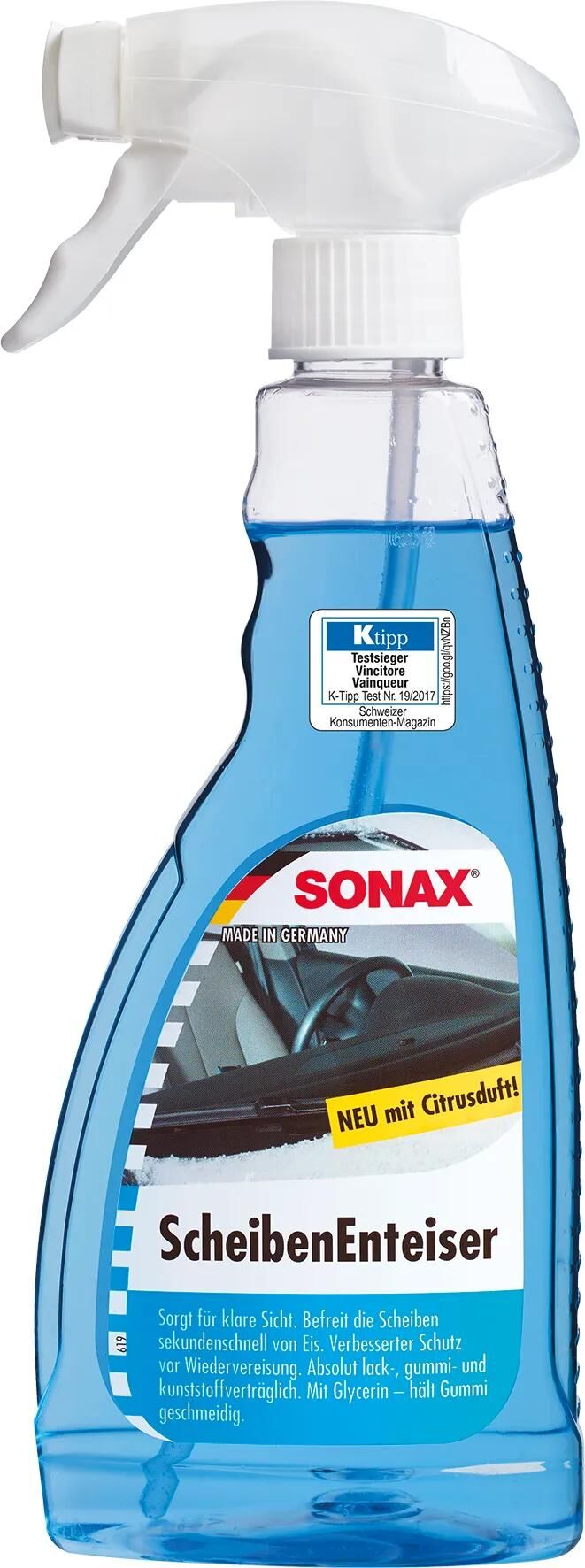 Sonax isskraber forrude de-icer 500ml sprue flaske