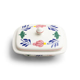 Boerenbont smørfad, kapacitet 420ml, størrelse 17,5x12 cm, lertøj