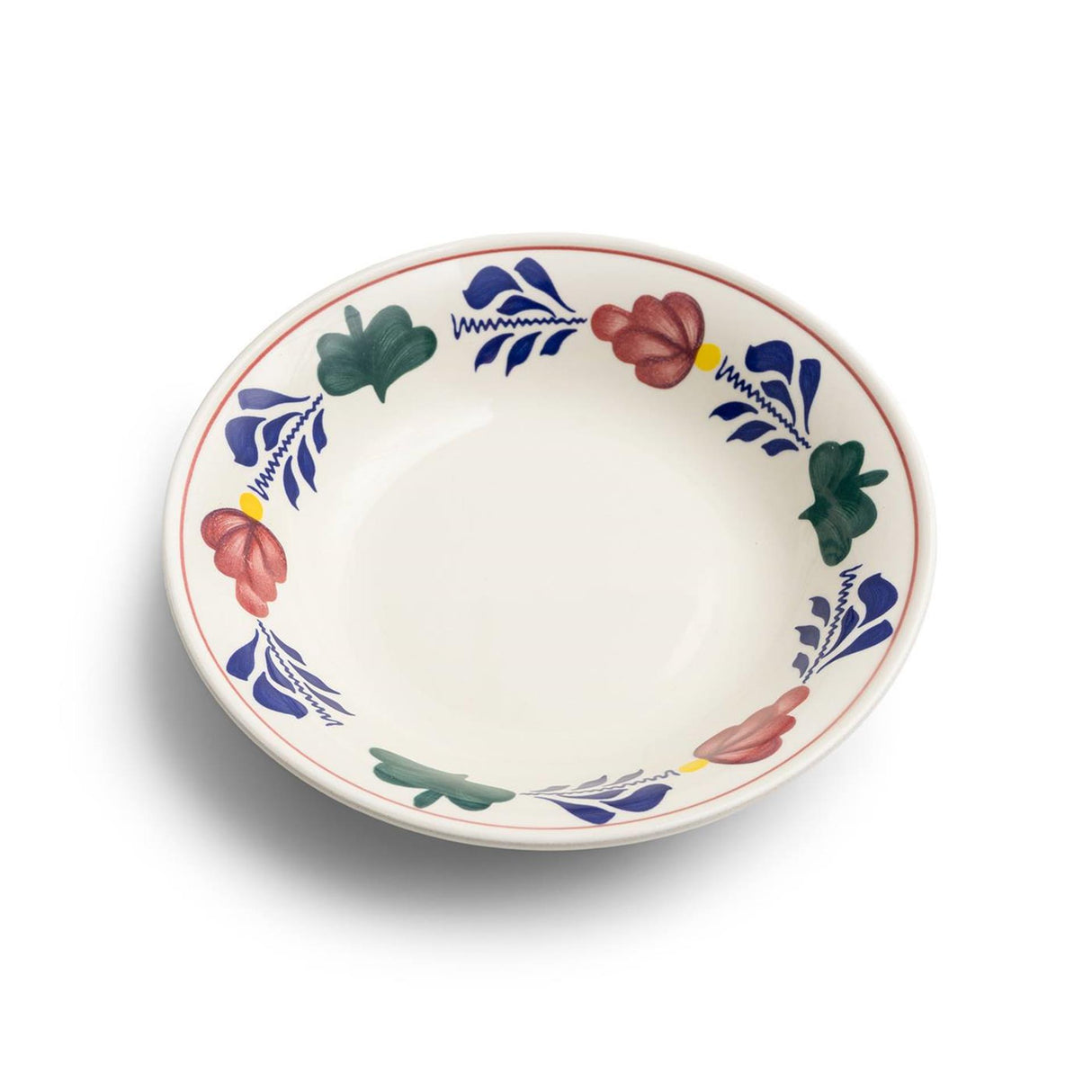 Boerenbont skål diamantæske med 6 stykker, diameter 16 cm, 430 ml lertøj