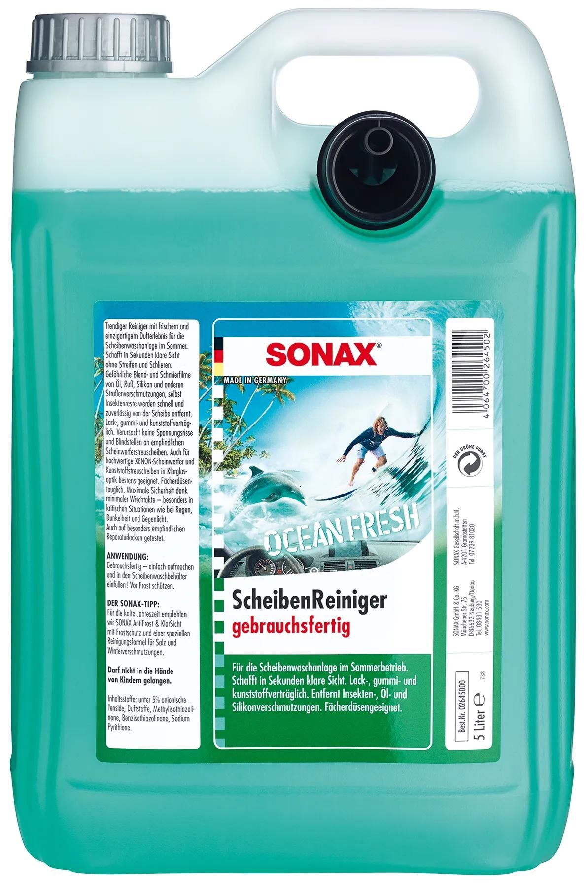 Sonax vinduespudser vinduespudser 5l havfrisk