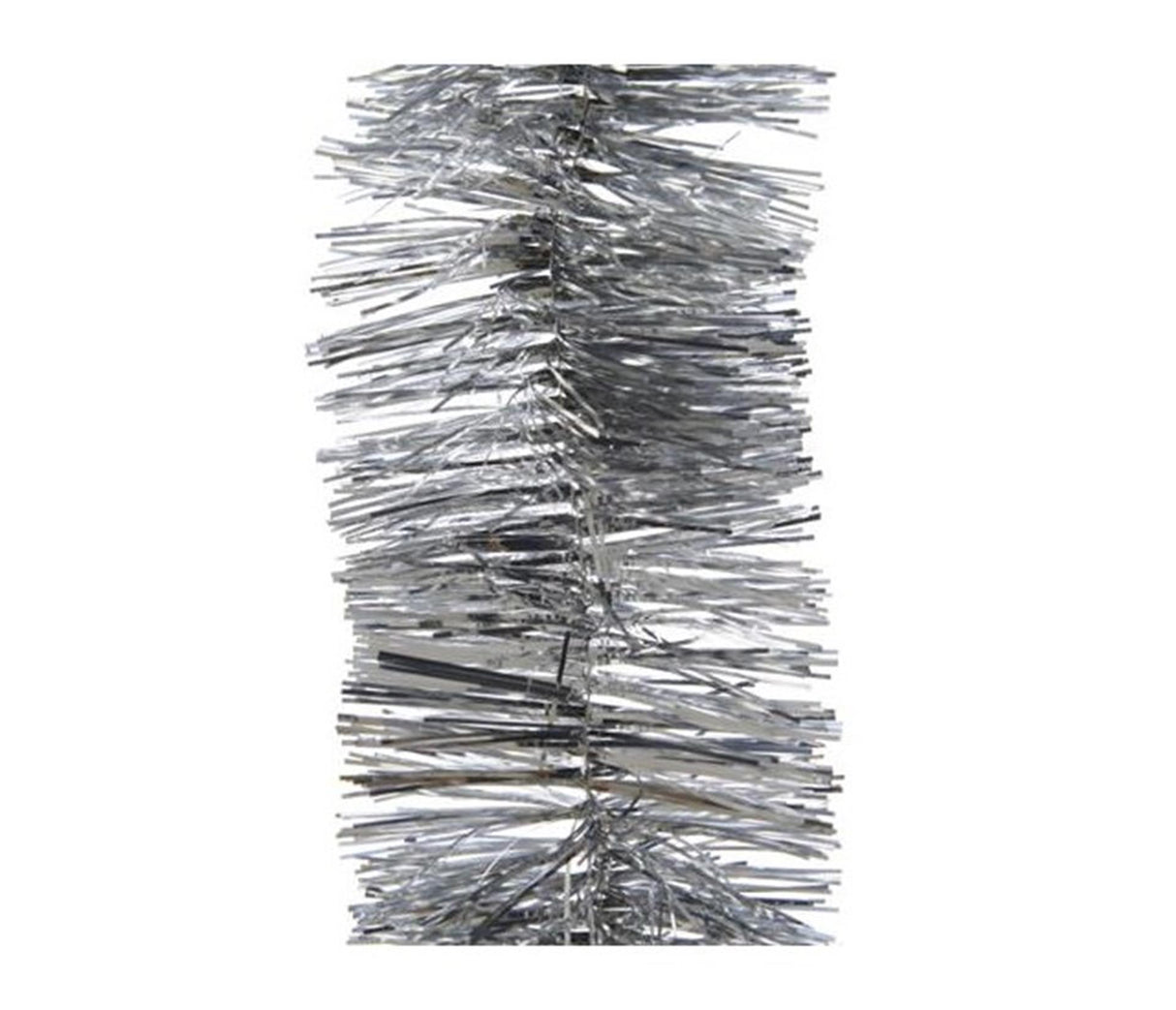 Decoris juletræsguirlande lametta 7,5cm x 270cm sølv