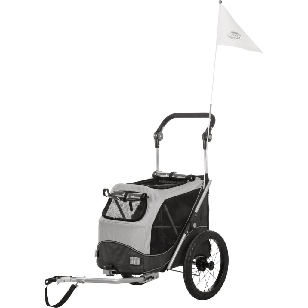 Trixie Dog Bike Cart Foldbar grå