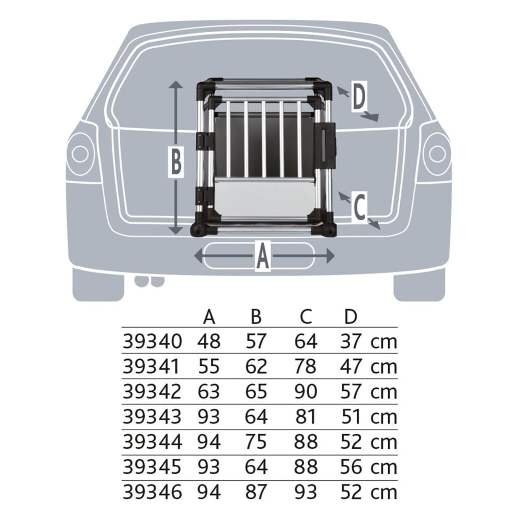 Trixie Transport Bench L Aluminium