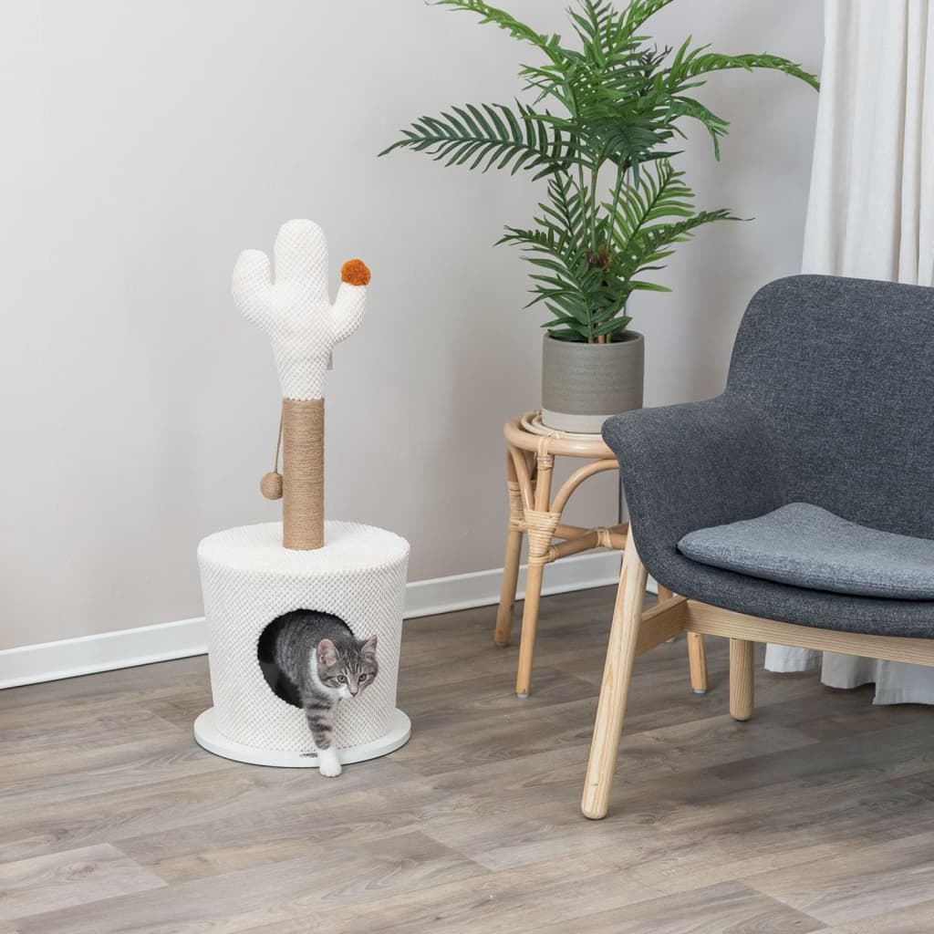 Trixie Trixie Cat Scratching Post med kaktus 36x84 cm creme -farvet