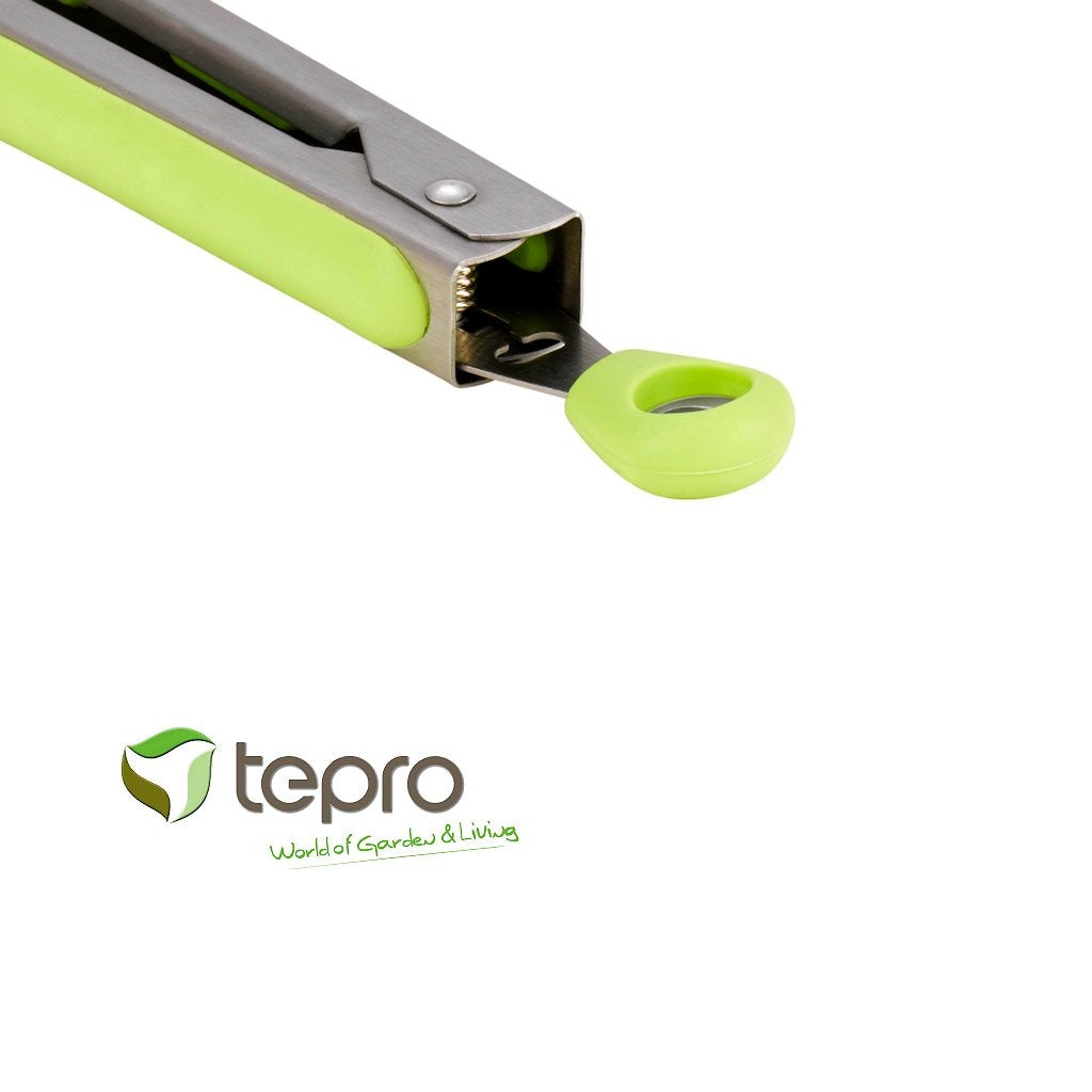 Tepro 8344 grilltang i rustfrit stål grøn