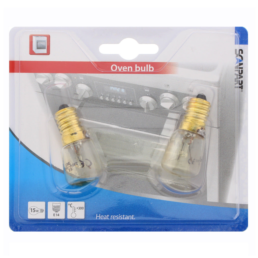 Scanpart ovnlampe e14 15w 300gr rør a2