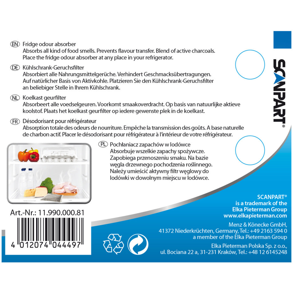 Scanpart køleskab lugtfilter