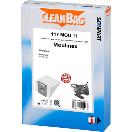 Scanpart cleanbag 117mou11 støvpose moulinex powerstar