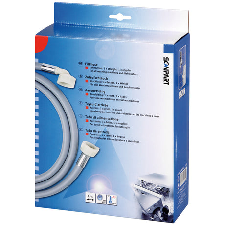 Scanpart 1120090121 f139 forsyningsslange 1,5m 1xvinklet