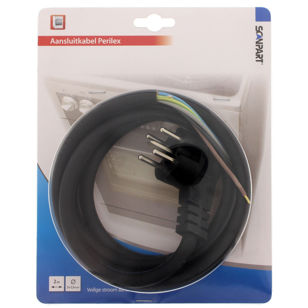 Scanpart 1191025527 ovntilslutningskabel 5x1,5 og perilex stik 2,0m