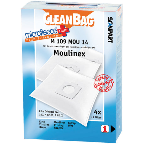 Scanpart microfleece+ støvpose moulinex compact