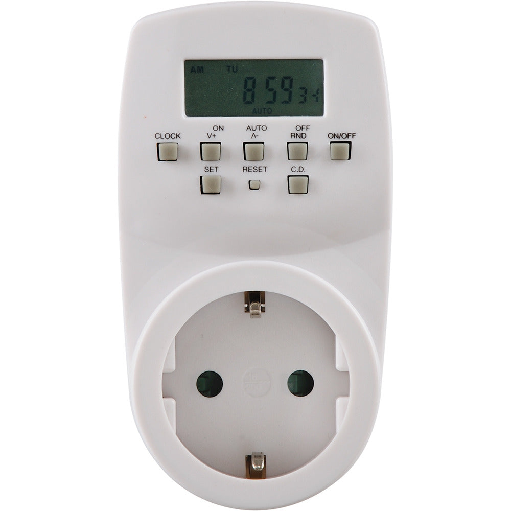 Scanpart timerkontakt til stikkontakt - digitalt ugeprogram - timer - timer - med LCD display