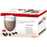Scanpart dobbeltvæggede kaffeglas 300 ml - cappuccino - kaffeglas dobbeltvæggede - 2 stk.