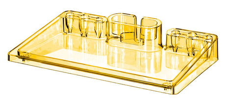 Han ha-17470-71 skrivebordsorganisator i-step gennemsigtig lys orange