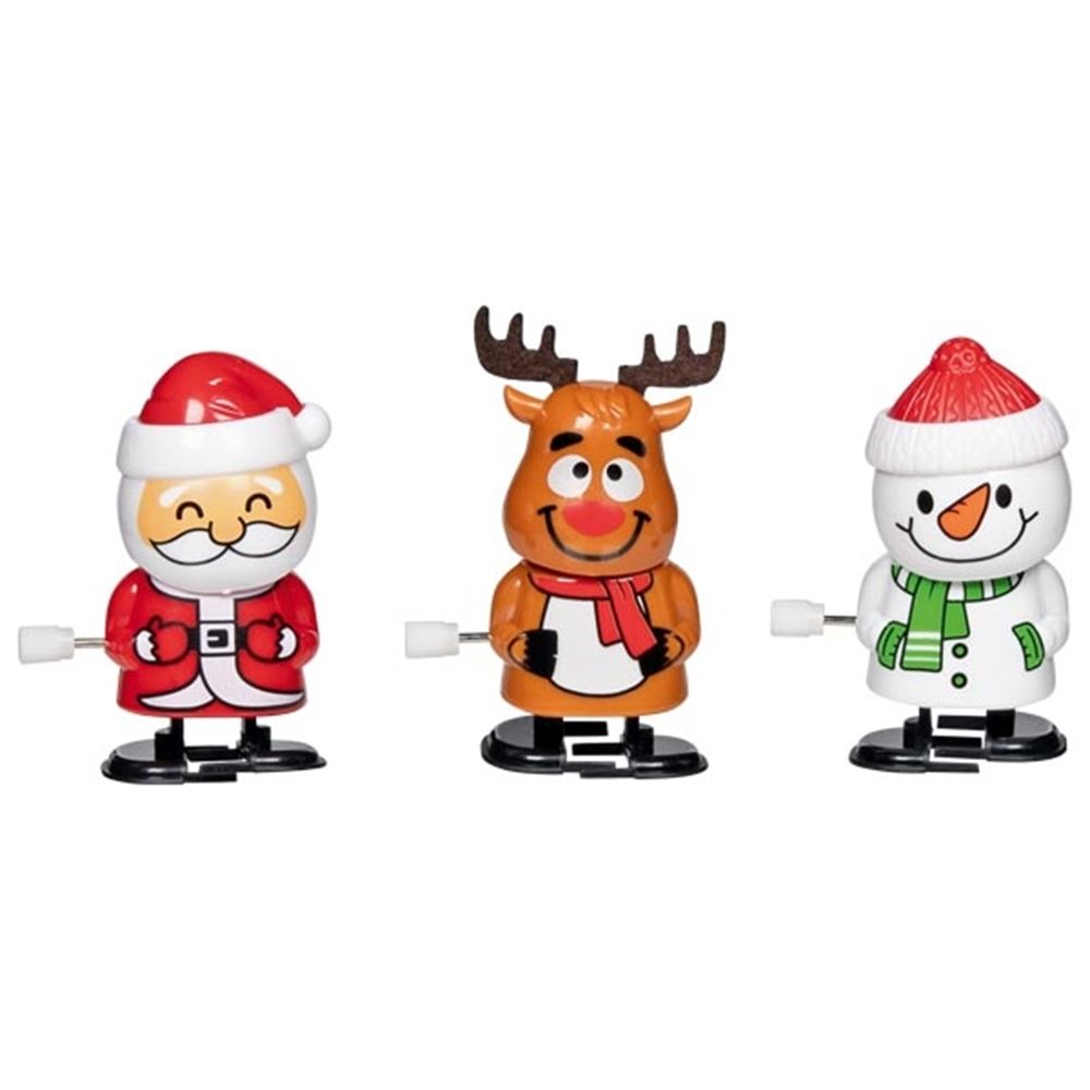 Julefigurer med optræksmotor. 3 figurer.