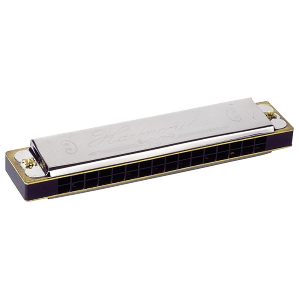 Goki mundharmonika, 16 toner. 13 cm. i æske