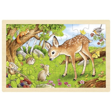 Goki Wooden Jigsaw Puzzle Deer, 24 ..