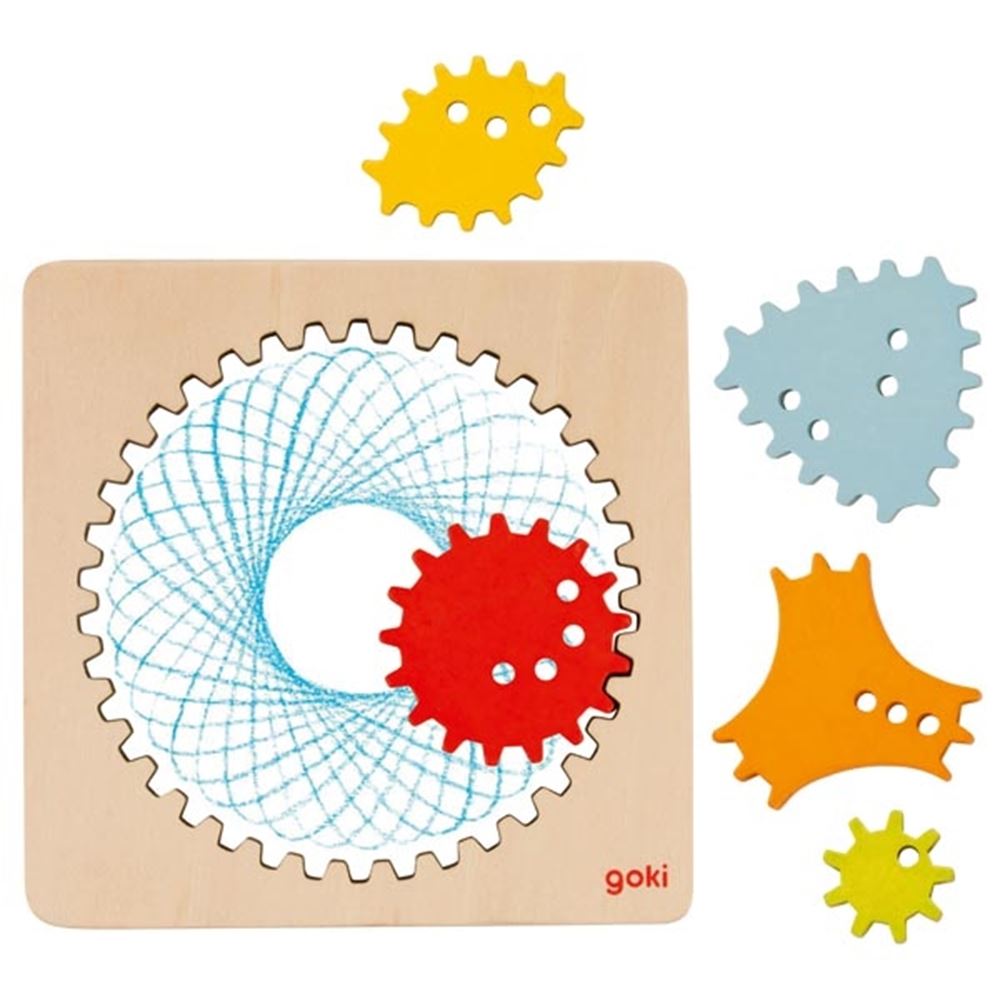 Goki spirograph. 13x13x0,5 cm. 4+