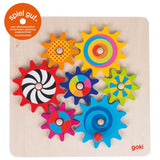 Goki træ gear spil. 8 stk. 3+