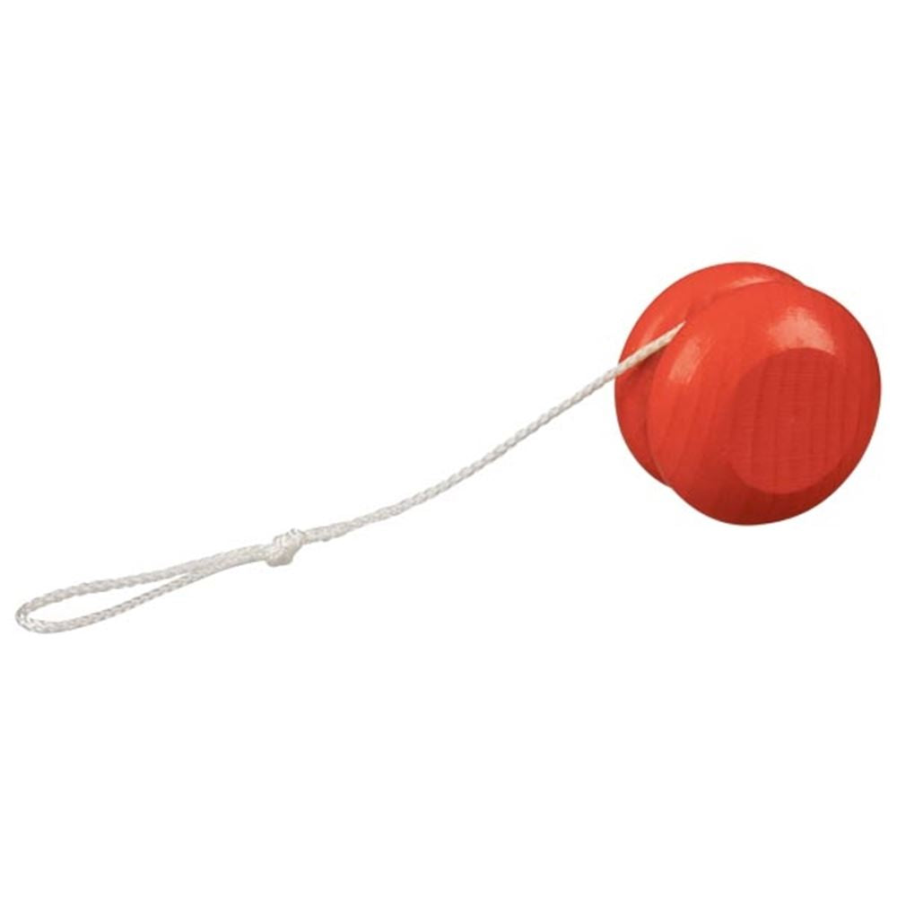 Træ yo-yo, rød. 5 cm. 4+