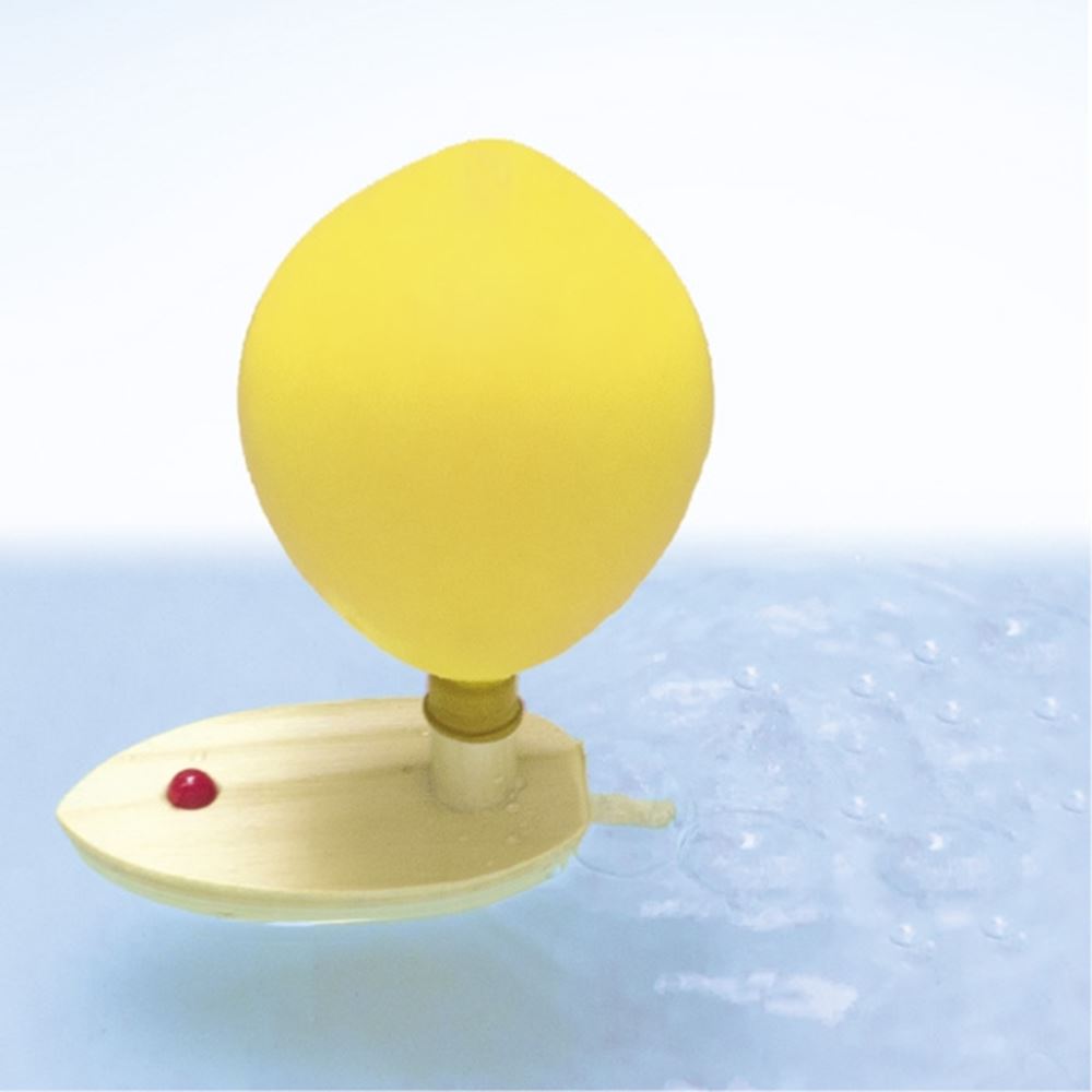 Goki luftballonbåd træ 14,5 x 6 x 6 cm