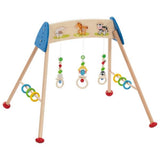 Goki Wood Baby Gym husdyr med lyd