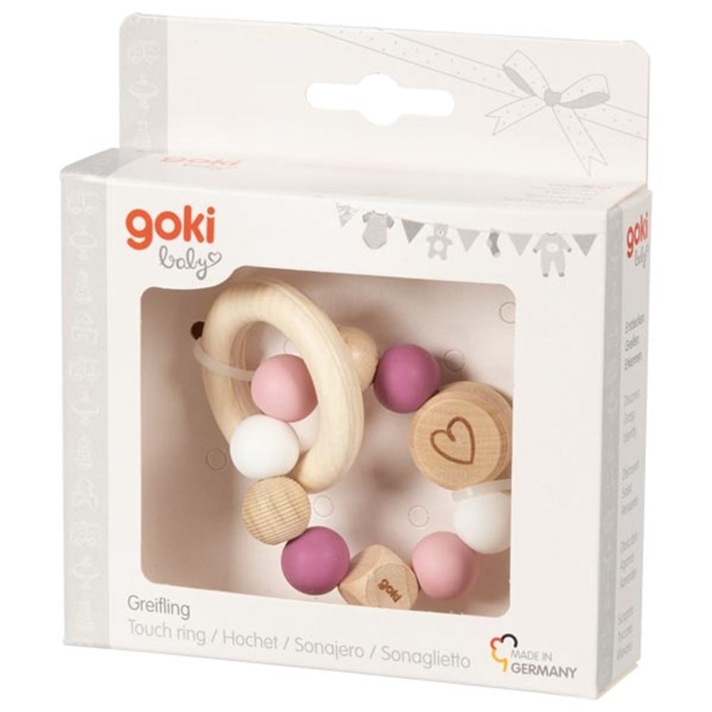 Goki touch-ring elastisk hjerte. 9 cm.