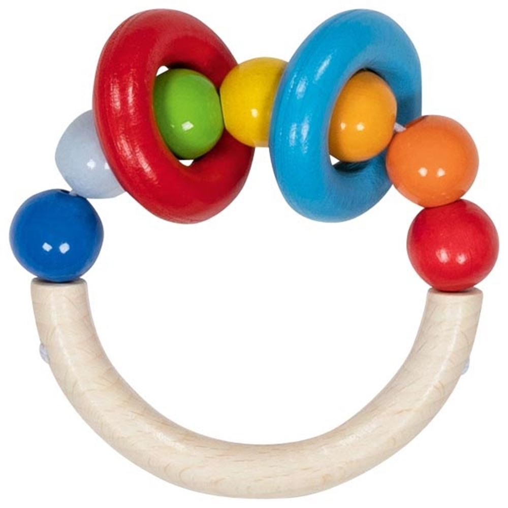 Berøringsring halvcirkelformet med perler og 2 ringe