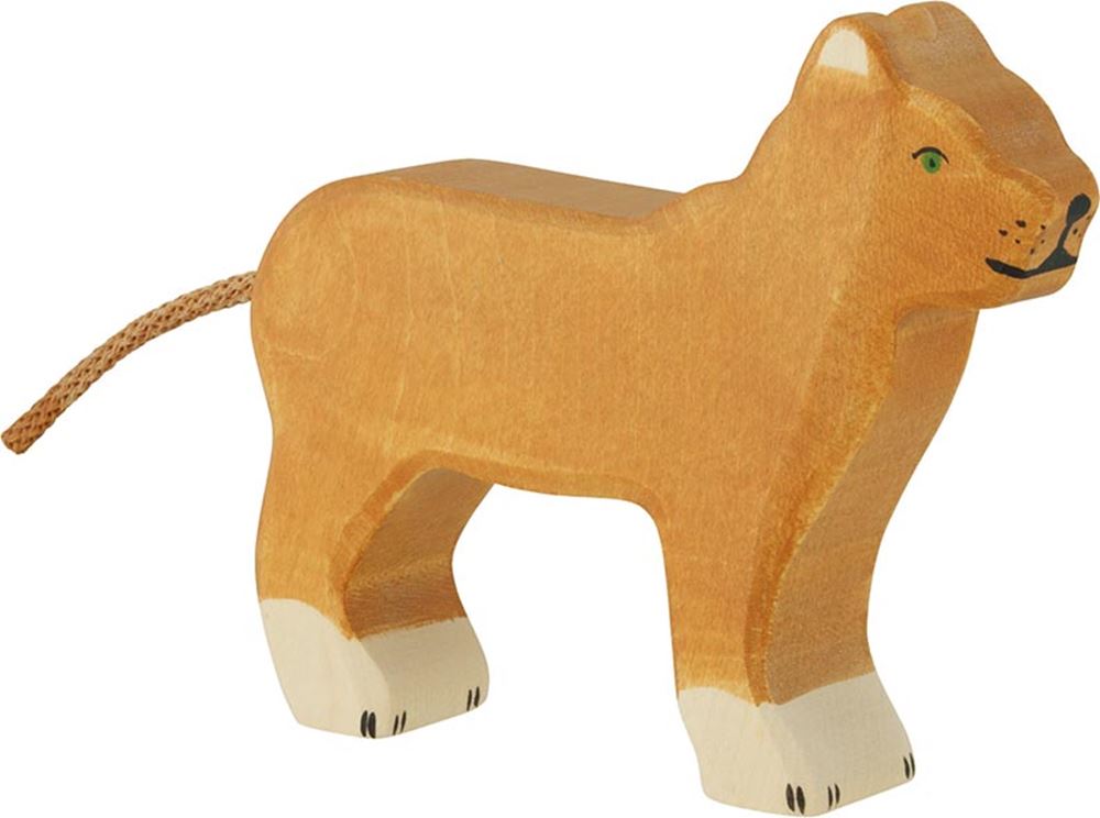 Holztiger løvinde. 13,5 cm.