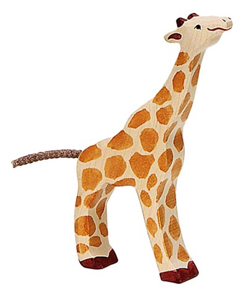 Holztiger træ giraff lille