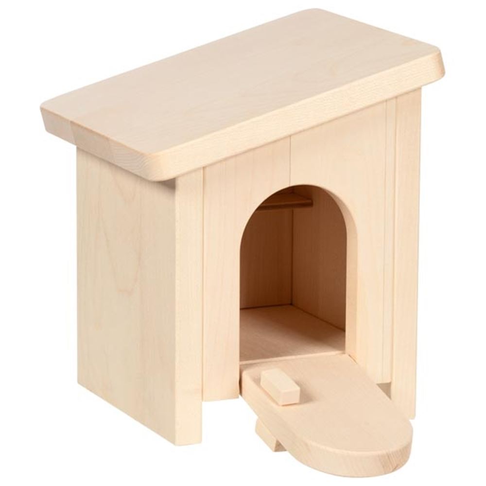 Holztiger lille stald, monteret. 16x15