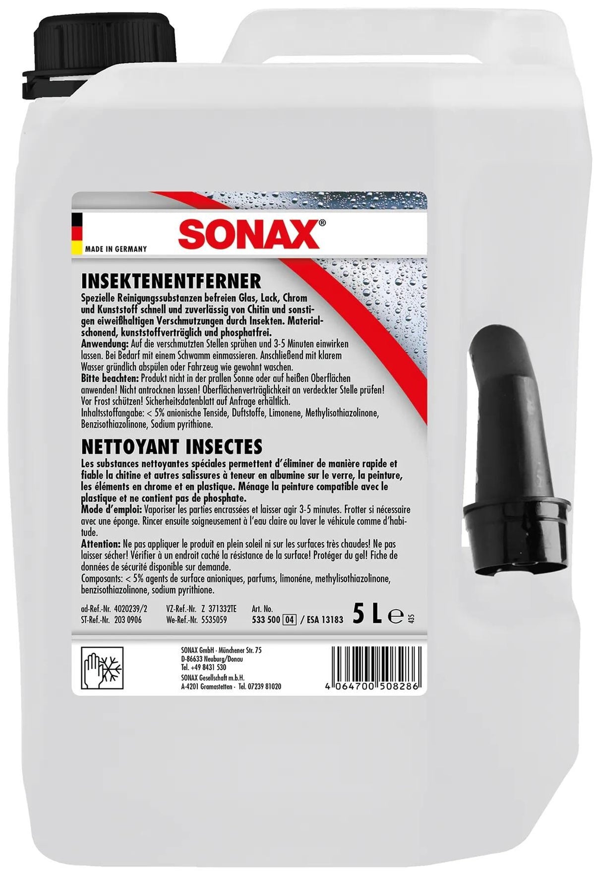 Sonax insektfjerner insektfjerner 5ltr. pl-kanister