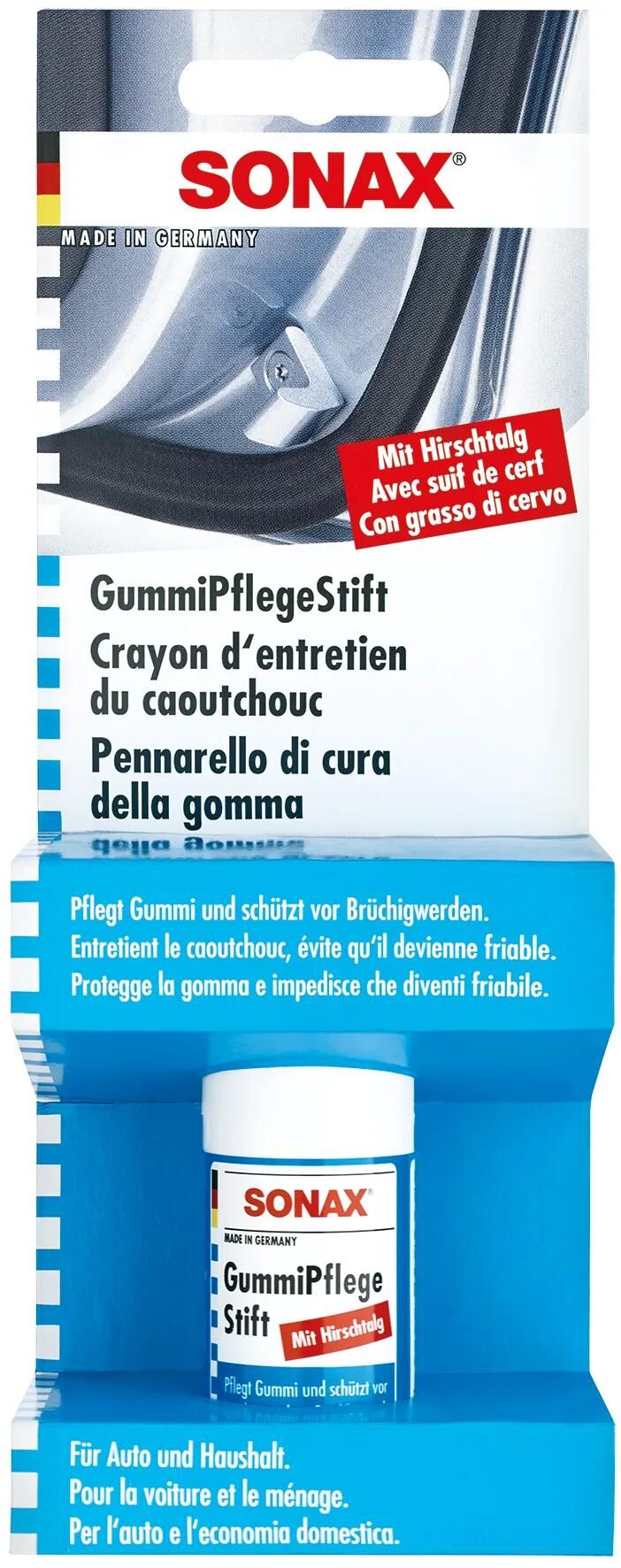 Sonax gummipflege gummipflegestift gummiplejestift sb