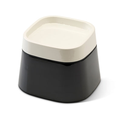 Savic ergo terning drikkeskål creme sort