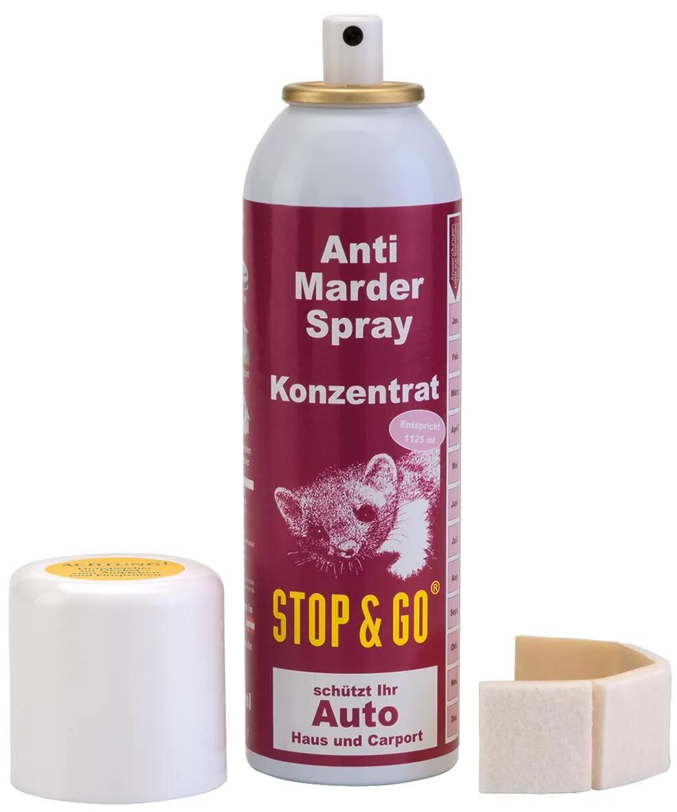 Stop go marderabwehrspray anti-marder spray marder spray koncentrat