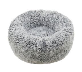 Rosewood Dog Bed Silver Fluff Gray
