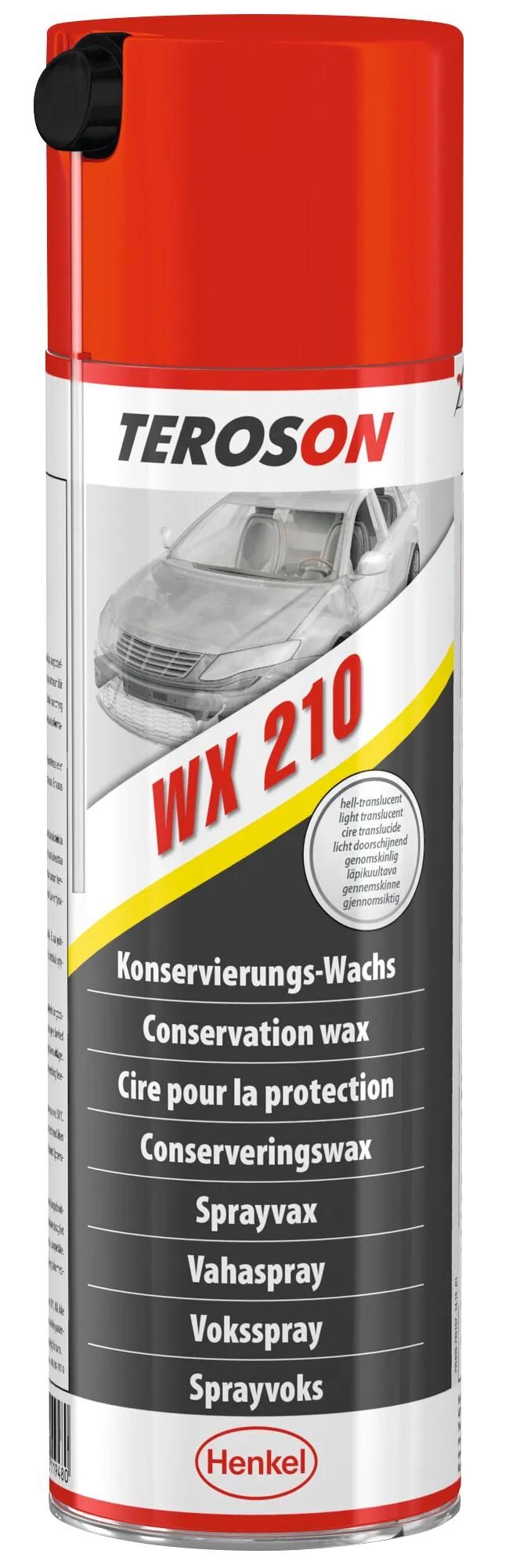 Teroson korrosionsbeskyttelse wx 210 multi voks spray 500 ml dosis