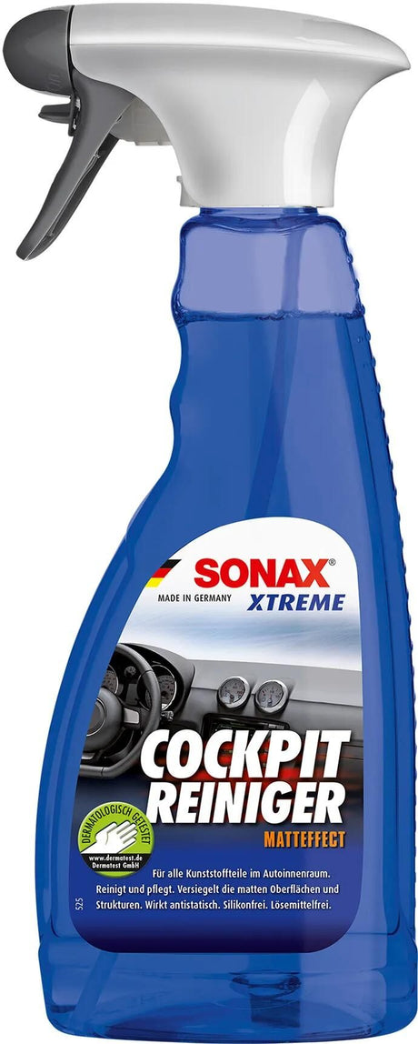 Sonax plastvedligeholdelsesprodukt xtreme cockpitrens mateffekt cockpitrenser 500 ml kæledyrsflaske