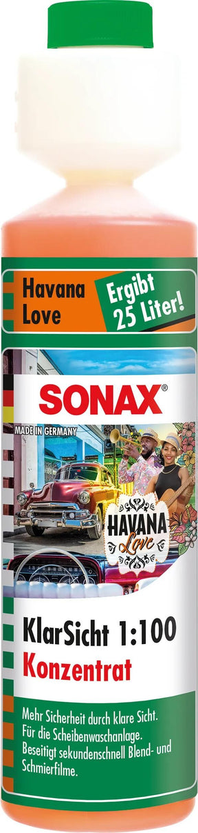 Sonax kemisk rensemiddel klar 1:100 disc r. 1:100 250ml havana kærlighed
