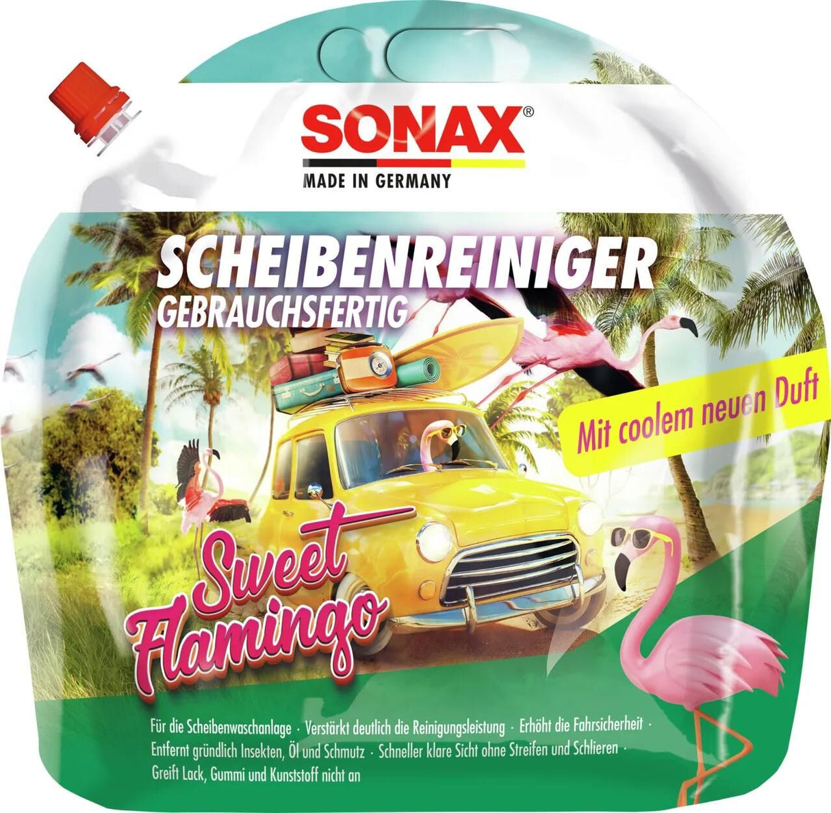 Sonax vinduespudser vinduespudser 3 l sød flamingo