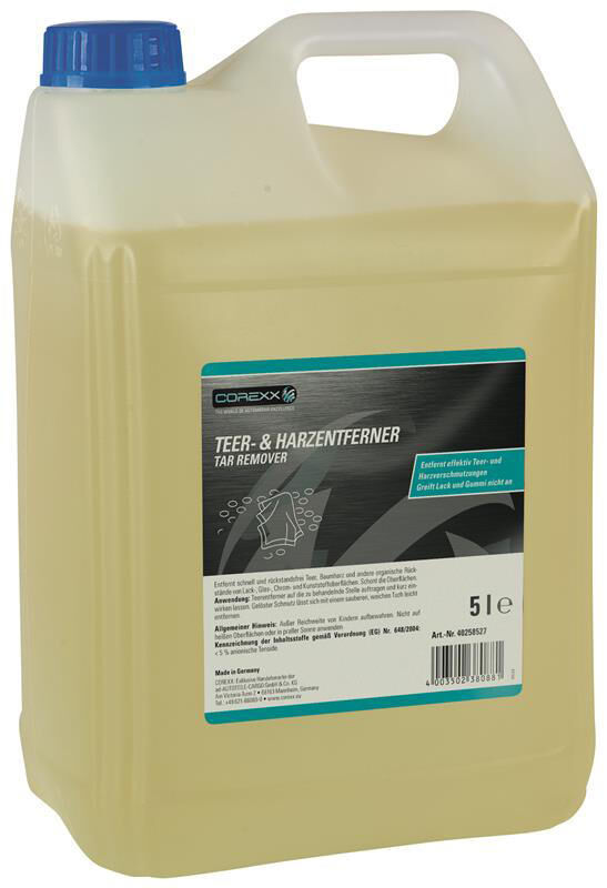 Corexx tjære og harpiksfjerner tjære og harpiksfjerner. 5 l
