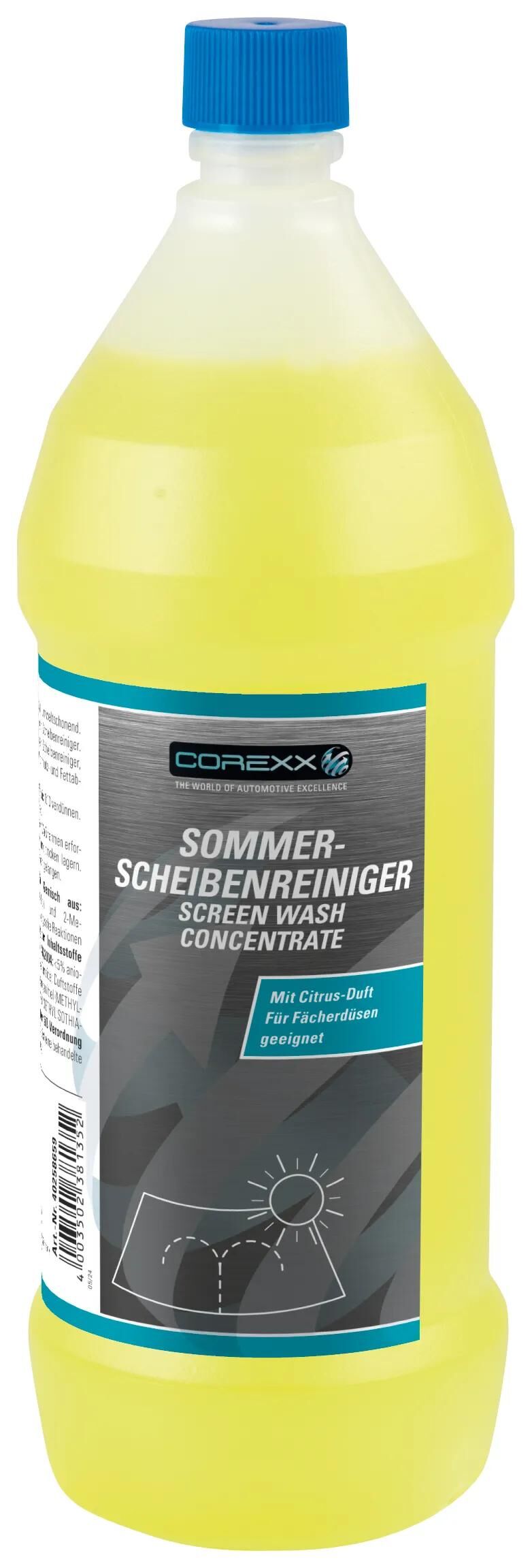Corexx rengøringsmiddel sommer citrus vinduespudser koncentrat 1l