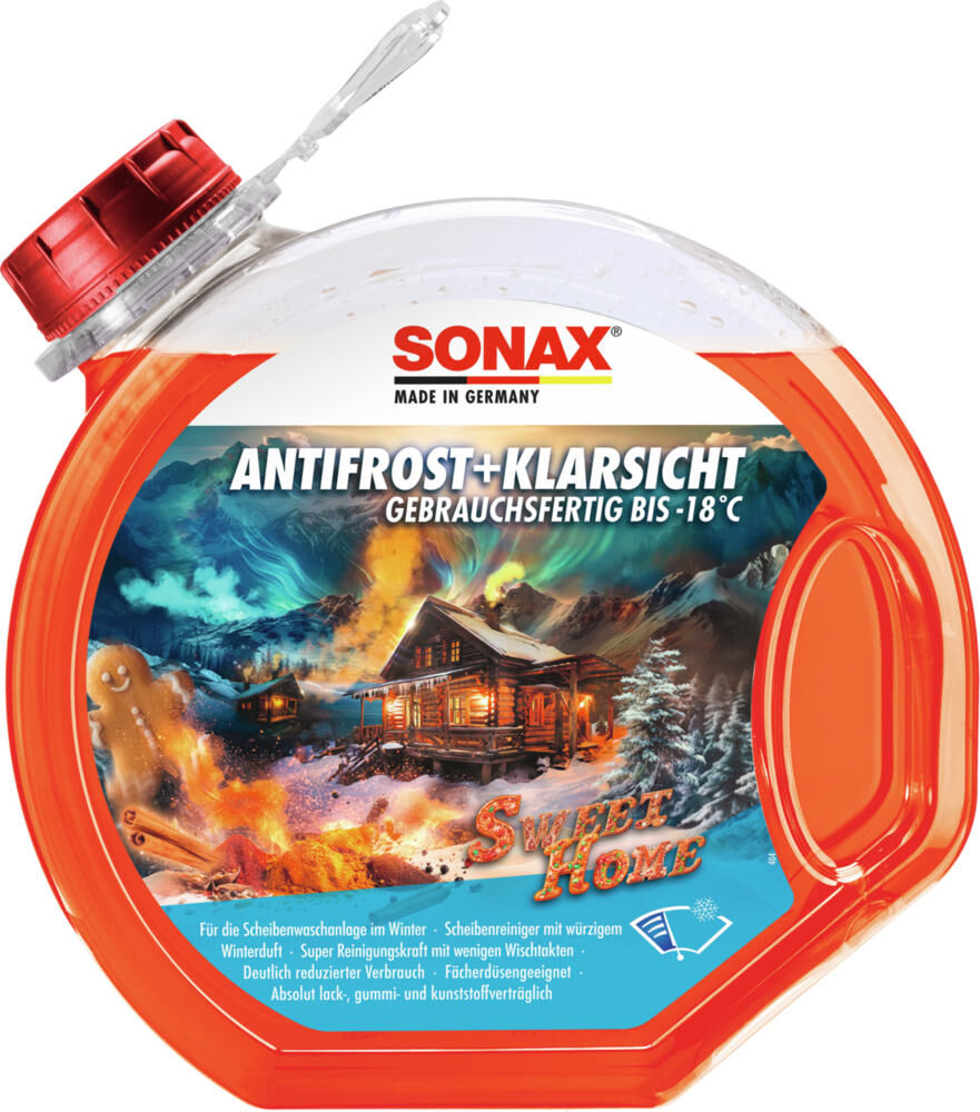 Sonax frostbeskyttelse forrude antifrost klar antif.clear 3 l -18c sweet home
