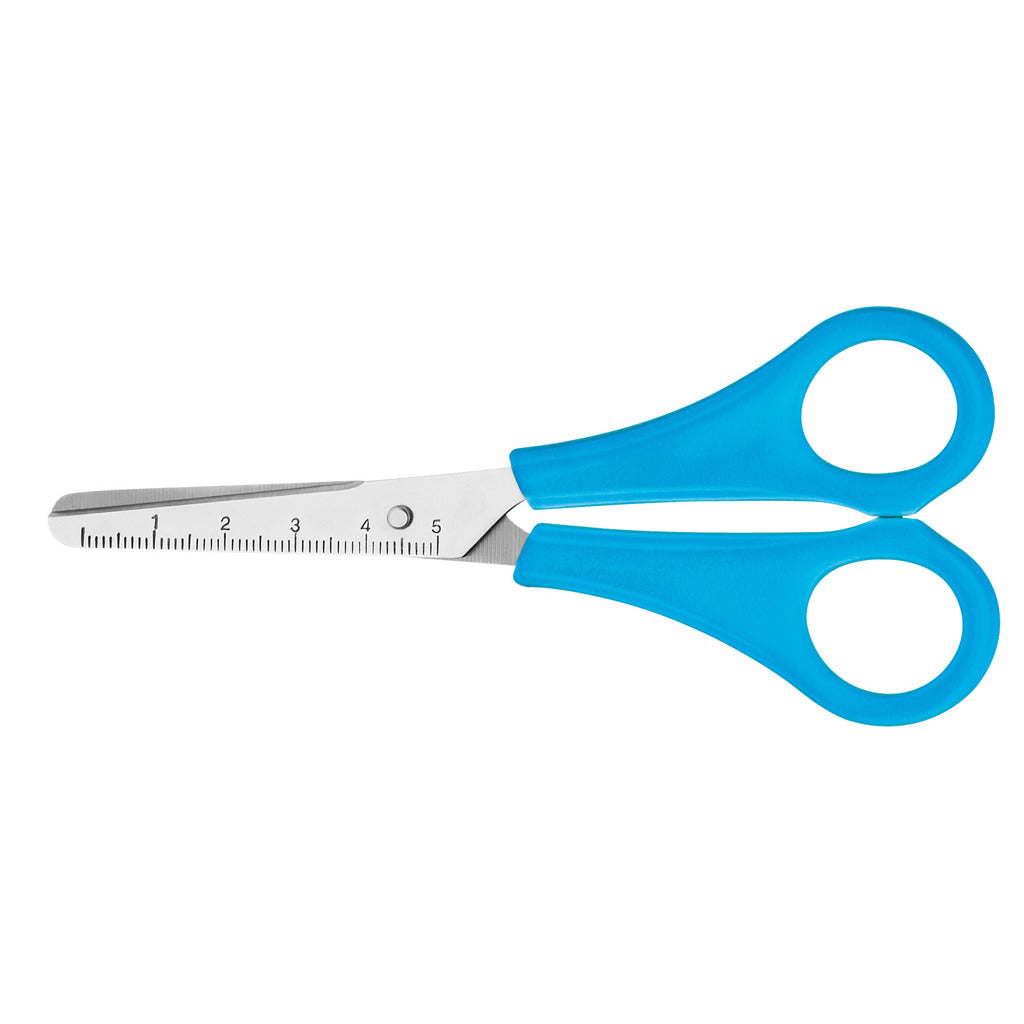 Westcott saks - børn - 13cm - rund spids - blå - ac-e21592