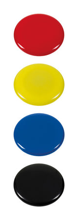 Westcott ac-e10826 magnet assorteret pakke med 4 stk. ø 40x8,5 mm, 2500g