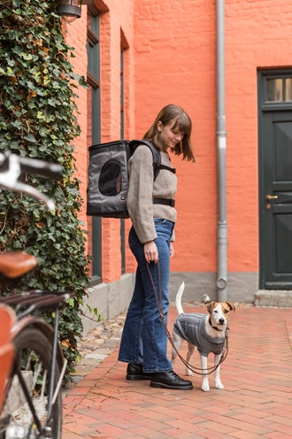 Trixie hundesnor rustik justerbar fedt læder mørkebrun