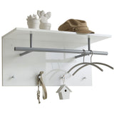 FMD FMD Wall Coat Rack 72x29.3x34.5 cm hvid